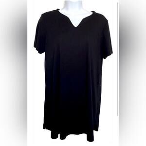 In Due Time Black Short Sleeve Top M